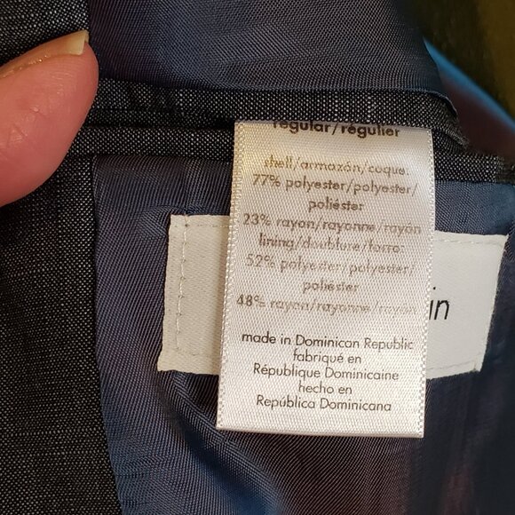 Calvin Klein - Gray Blazer - Size 16 kids - Picture 12 of 13